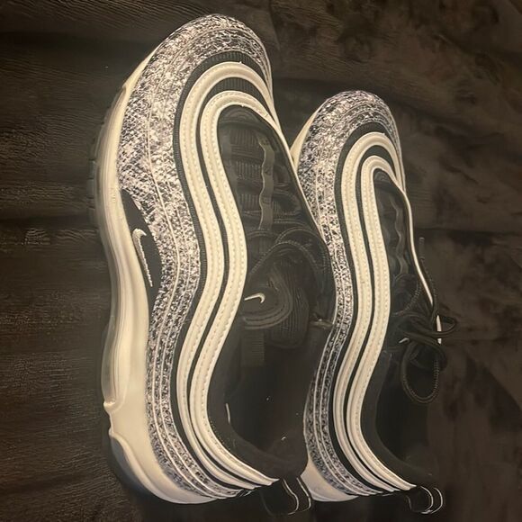 Nike Airmax black and white snake print - Picture 1 of 5